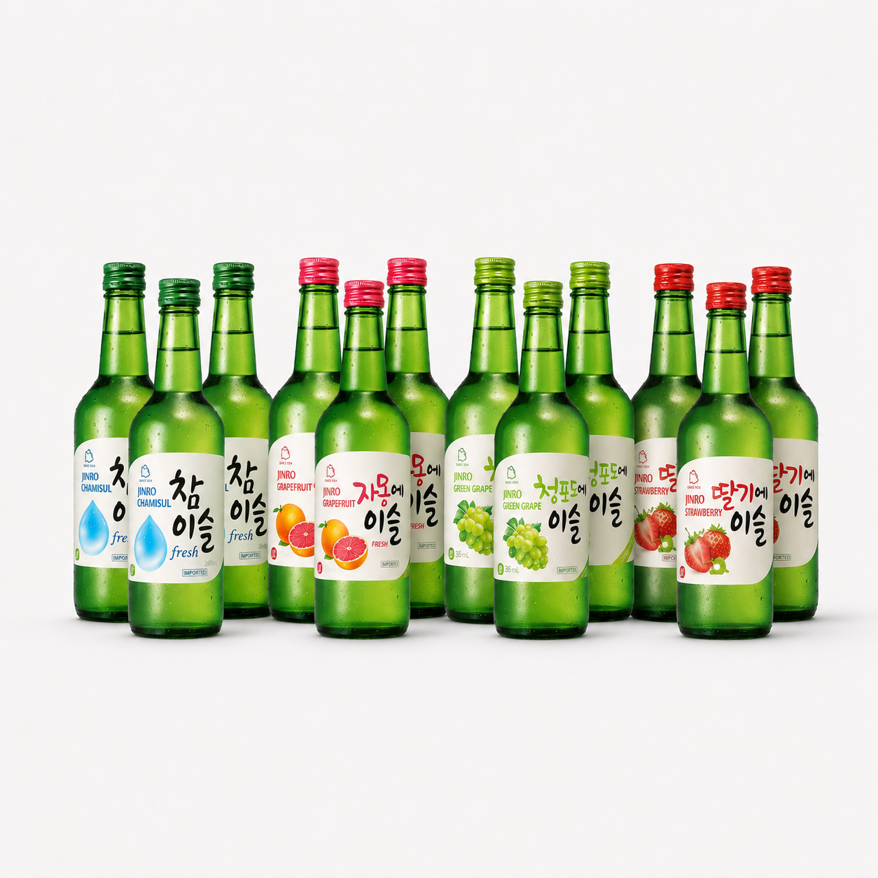 Jinro Soju (360ml/6 bottles) – 6 Flavours