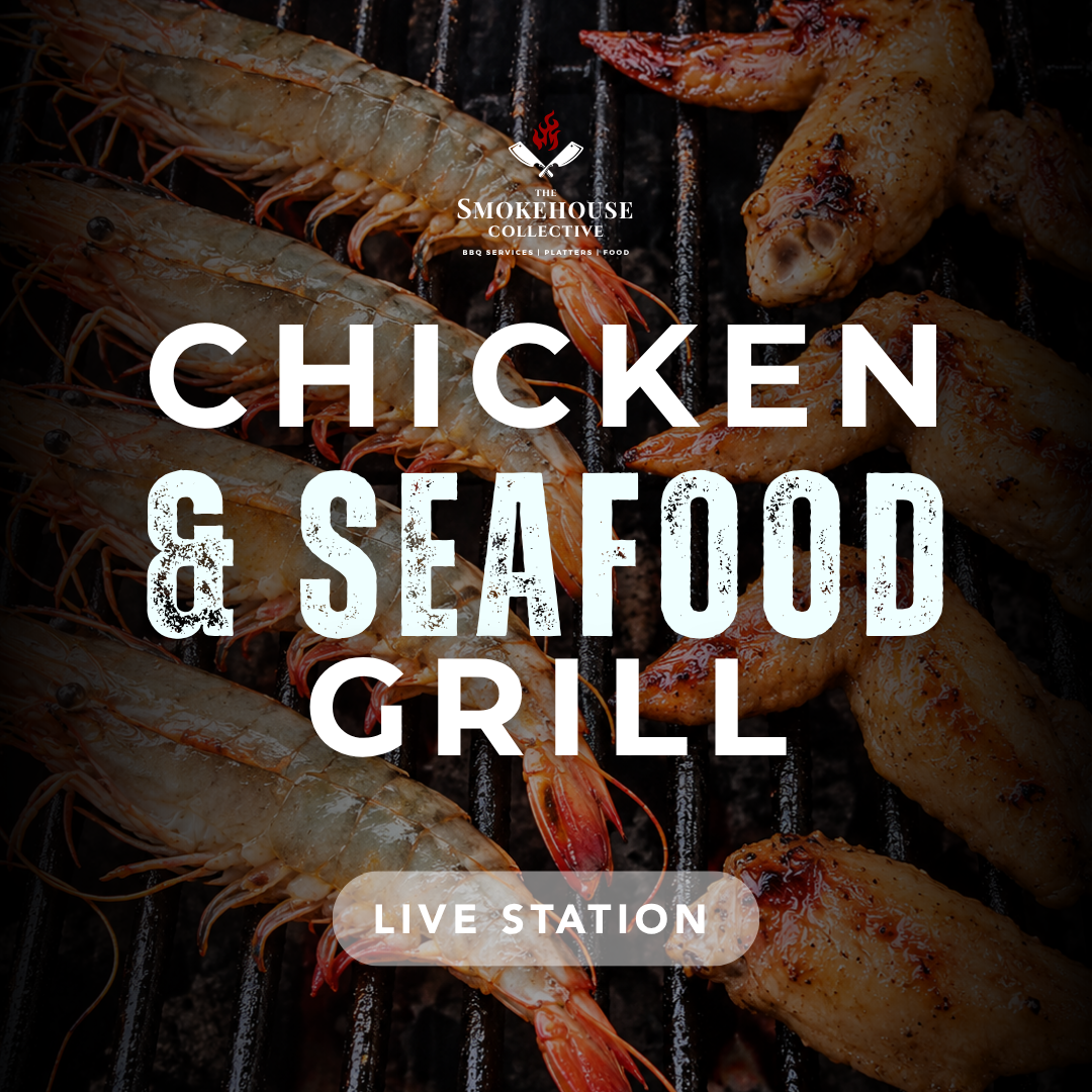 Chicken and Seafood Grill Live Station