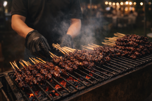 Beef Satay Live Grill Station