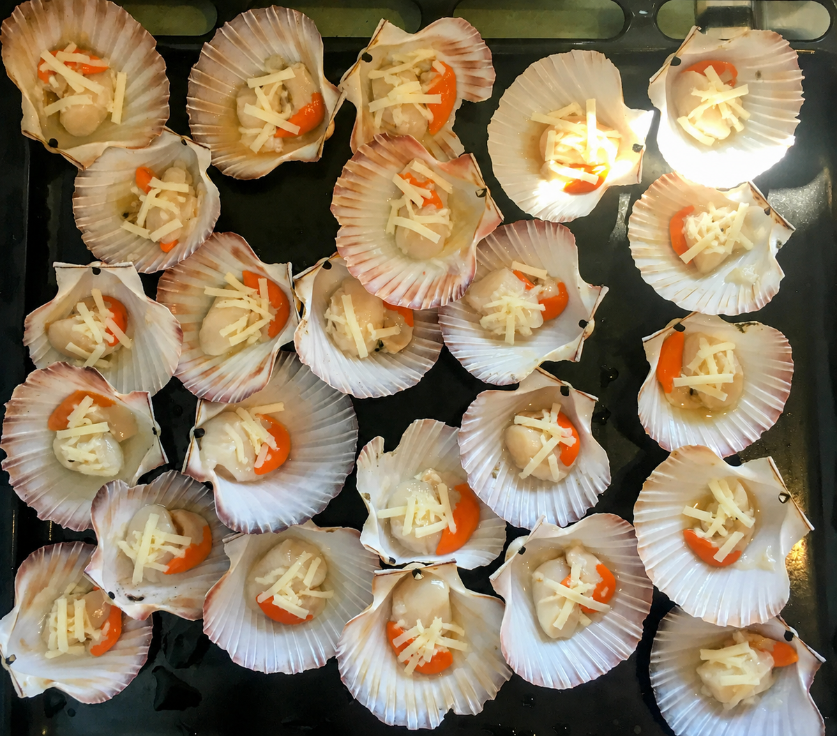 Cheesy Half Shell Scallop (500g)