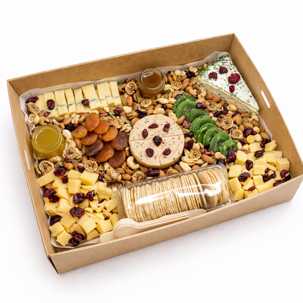 Large Cheese Platter box — artisanal cheese board with crackers, nuts and condiments Singapore