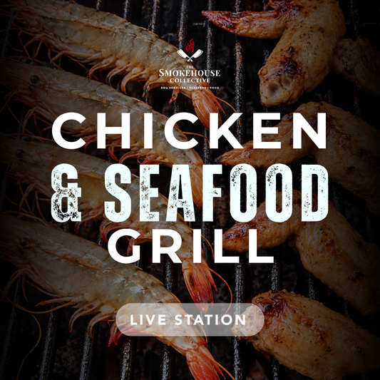 Chicken and Seafood Grill Live Station