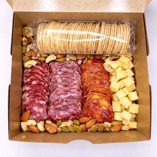 Petite Meat and Cheese Platter box — cold cuts platter with salami, chorizo and artisanal cheese Singapore
