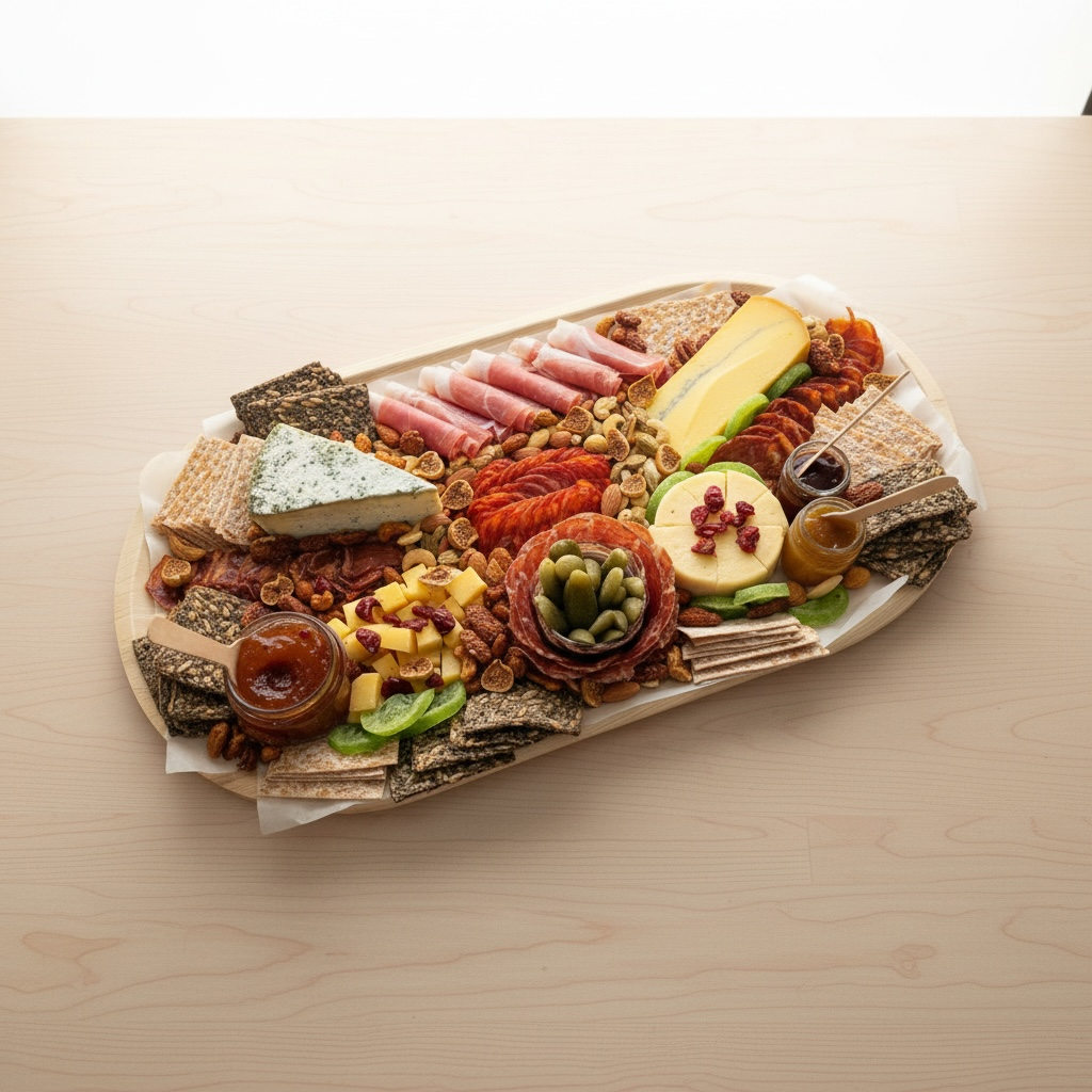 Artisanal charcuterie board with cured meats, cheeses, nuts and fruits — The Smokehouse Collective Singapore