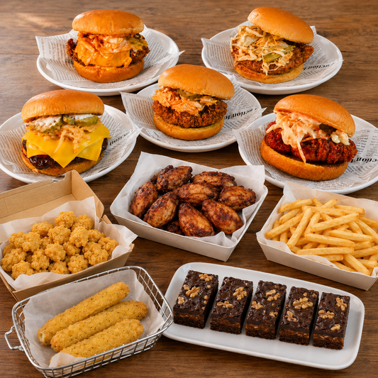 Premium Korean Chicken Burger Feast