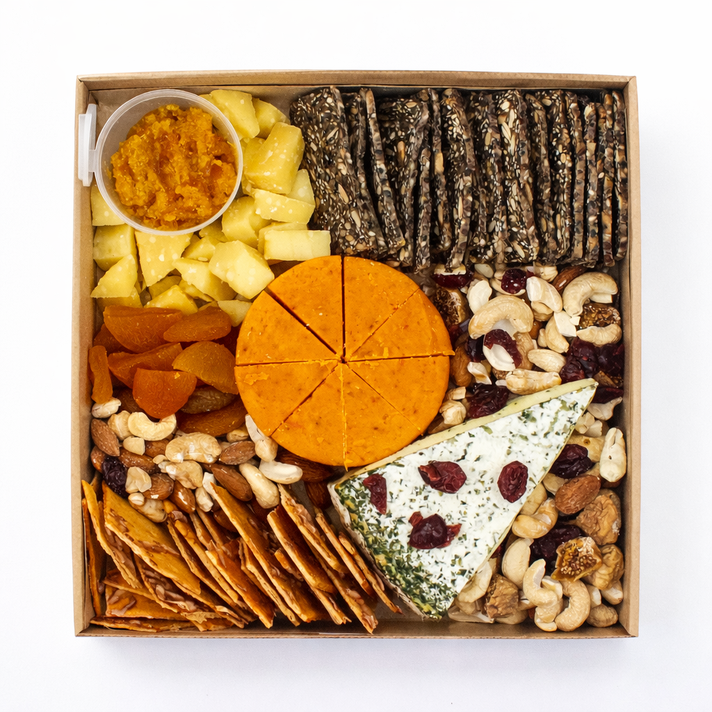 Regular Cheese Platter box — artisanal cheese board with crackers and condiments Singapore