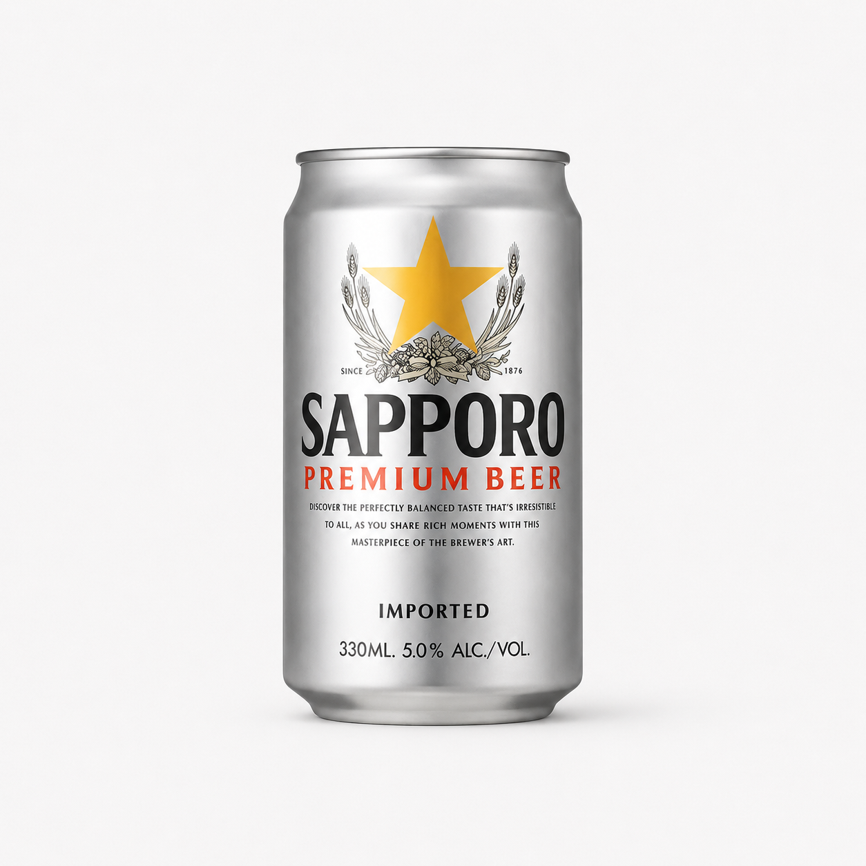 Sapporo Beer Can (330ml/6 cans)