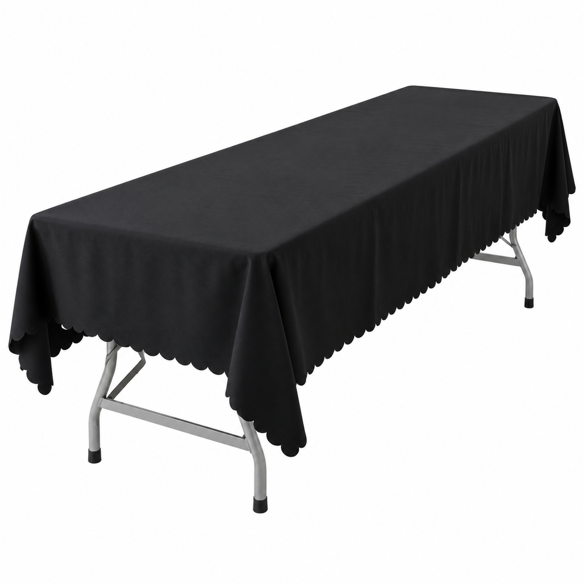 Table with Black Tablecloth (180cm x 70cm)