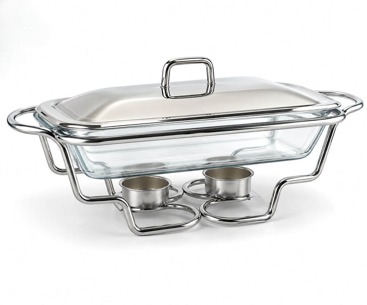 Metal/Glass Chafing Dish